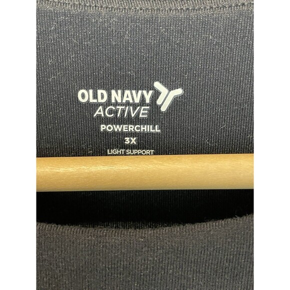 OLD NAVY Black Women’s Sleeveless Round Neck Tank Top Stretch Activewear Size 3X - Picture 2 of 6